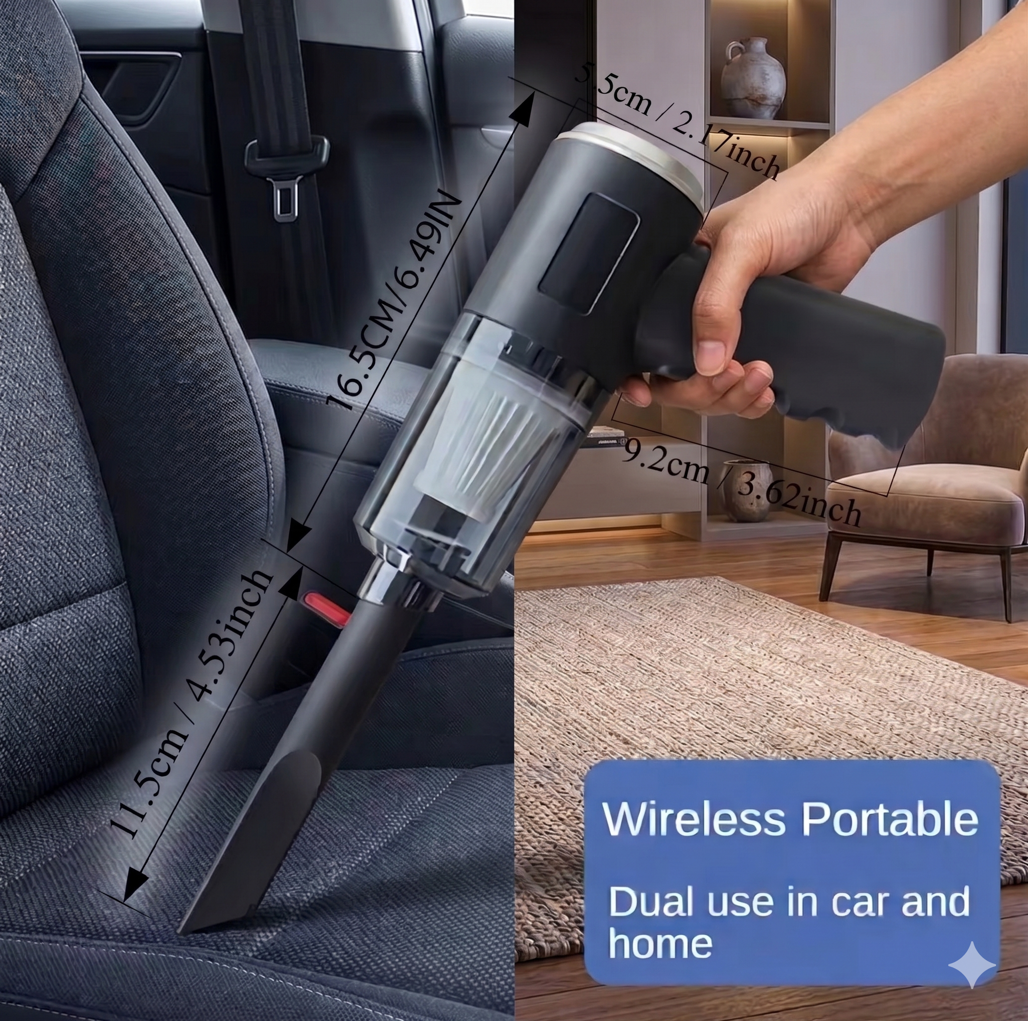 Versepol 3-in-1 Handheld Vacuum